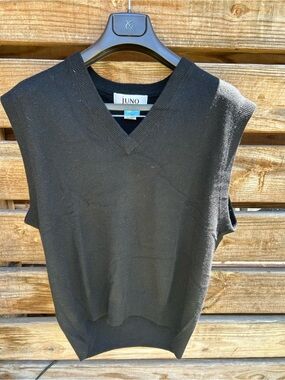 Vintage 1980s JUNO 100% Cashmere Sweater Vest - XL